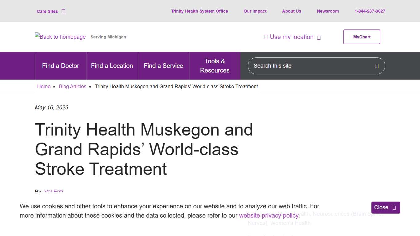 Trinity Health Muskegon and Grand Rapids’ World-class Stroke Treatment | Trinity Health Michigan